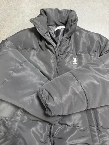 U.S. POLO ASSN. 블랙 다운 자켓 F 사이즈