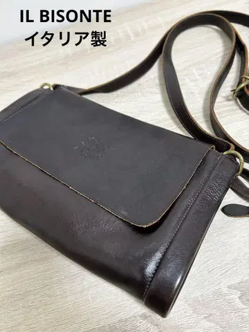 일비종떼 IL BISONTE 숄더백 짙은 갈색 다크 브라운