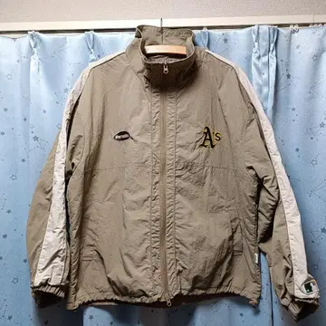 Perushu Athletics 나일론 자켓 베이지 M 사이즈