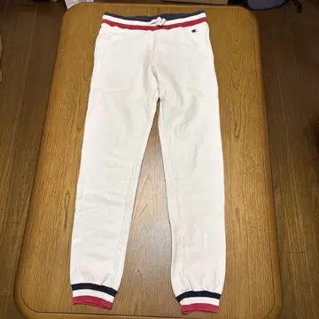 Champion 트리콜로 화이트 스웨트 팬츠 XL