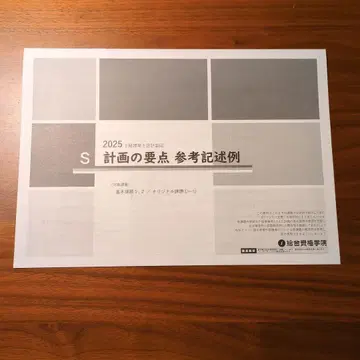 2025 계획의 요점 참고 기술 예시 청사