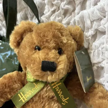 해롯 베어인백 브라운 봉제 인형 Harrods