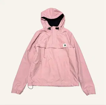 칼하트 나일론 아노락 자켓 하프 지퍼 마운틴 후드티 핑크 XS