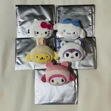 치이카와 x 산리오 헤어 클립 5종 세트