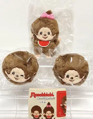 몬치치 인형 배지 3개 세트
