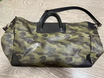 카모 패턴 보스턴 백