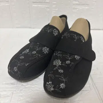 쾌보주의 벨크로 테이프 블랙 경량 꽃무늬 일본제 23cm