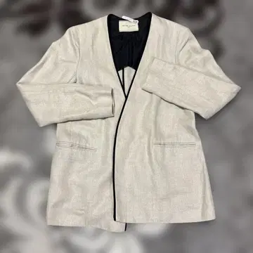 UNITED ARROWS 노카라 자켓 베이지 38
