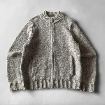 00s~ L.L.BEAN 멜란지 컬러 울 드라이버 니트 L