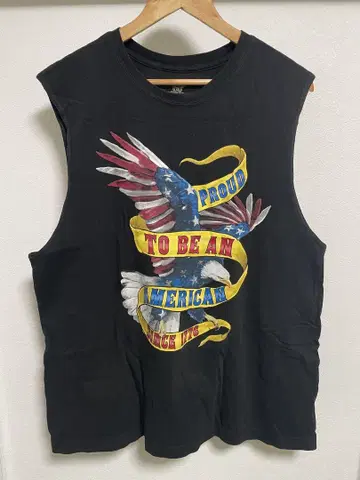 Faded Glory 90s 아메리칸 플래그 탱크탑 L
