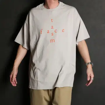 FACETASM 크로스 로고 프린트 빅 티셔츠
