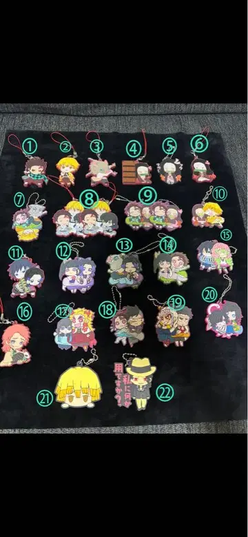 [ 낱개 판매 가능 ] 귀멸의 칼날 러버 마스코트