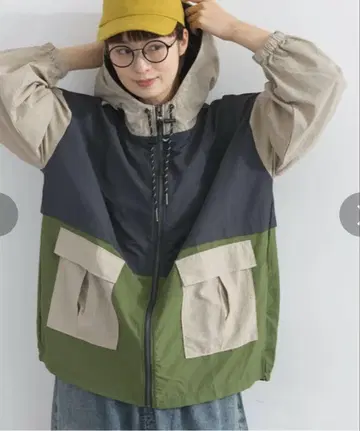IRIEY 새상품 나일론 라인 마운틴 파카 오버 사이즈