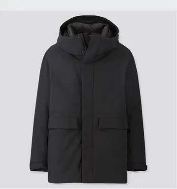 UNIQLO 하이브리드 다운 파카 블랙