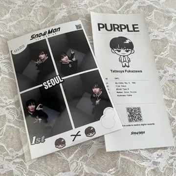 SnowMan 팝업 서울 즉석 사진 후카사와 타츠야 궁합 진단 스노우맨