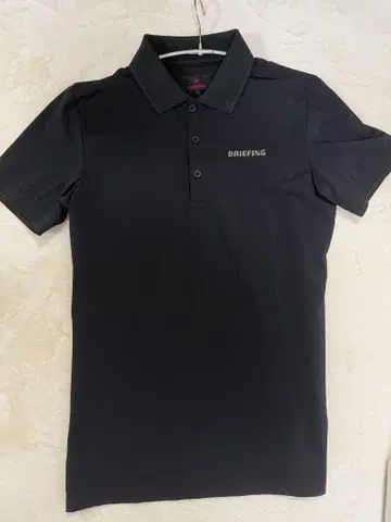 BRIEFING 피케 셔츠 남성용 S 블랙