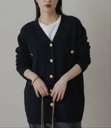 라운지 드레스 Loungedress 트위드 가디건