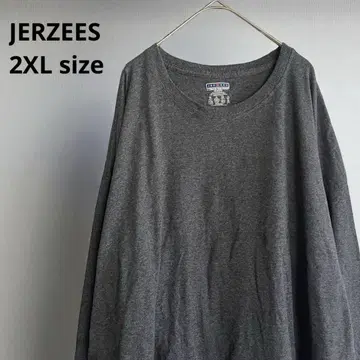 JERZEES 저지 긴팔 티셔츠 풀오버 2XL 사이즈