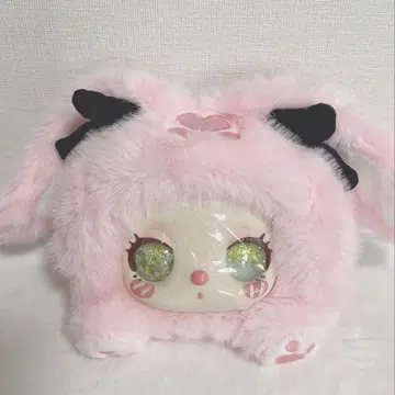 릴라 LIILA TOYS 봉제 인형 페이스 파우치 핑크 인형 토끼