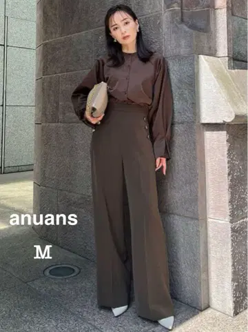 anuans 센터 프레스 마린 팬츠 M