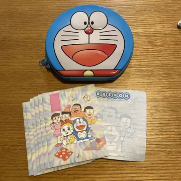 새상품급 레어 도라에몽 척식 캔 포함 레터 세트