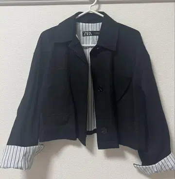 ZARA 블랙 크롭 자켓 M