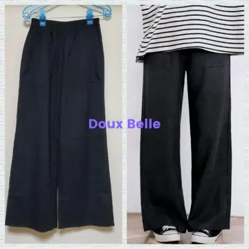 [ Doux Belle ] 다용도 돌려입기 와이드 팬츠 블랙