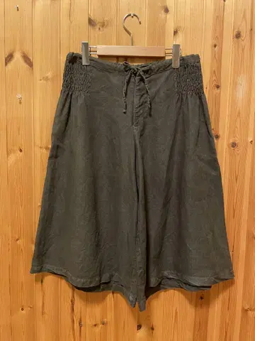 nest robe 린넨 100% 카키 (짙은 올리브 그린 계열) 큐롯