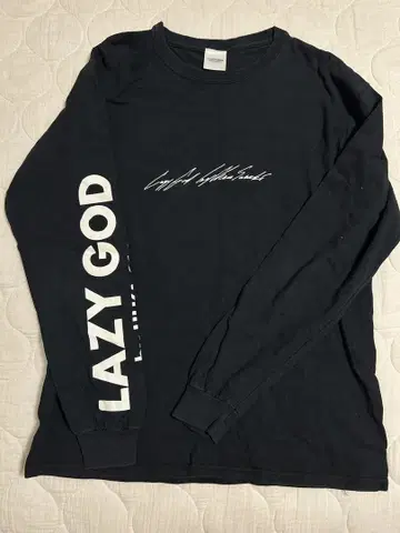 LAZY GOD 긴팔 티셔츠 블랙