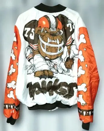 NFL 초크라인 Chalk Line BROWNS 바시티 자켓 USA제