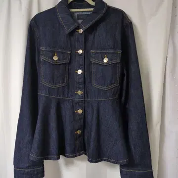 블랙프라이데이 한정판 가격 인하! 다크 데님 희귀하고 귀여운 페플럼 자켓