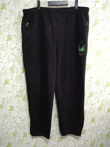GOOGI 블랙 스웨트 팬츠
