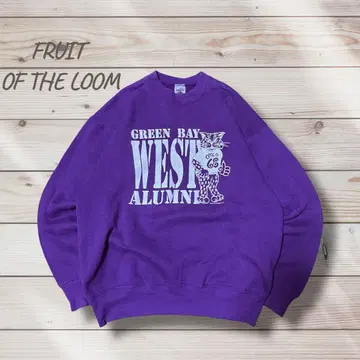 FRUIT OF THE LOOM 90s USA 칼리지 러버 프린트