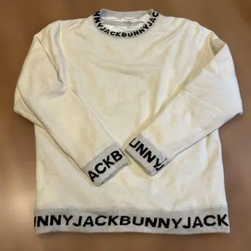 JACK BUNNY 스니드 화이트 스웨터 사이즈 5