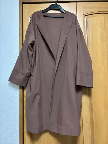 Loungedress 라운지 드레스 브라운 얇은 소재 코트