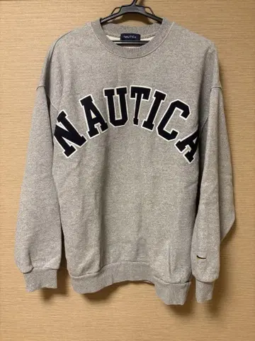 NAUTICA 노티카 맨투맨 트레이닝복 그레이 남성용 M~L 상당