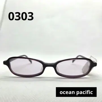 오션 퍼시픽 보라색 슬림 타원형 안경 0303