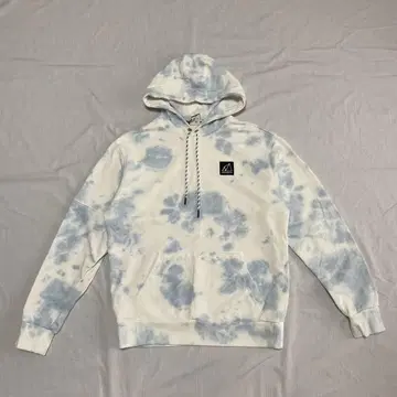 NEWBALANCE 뉴발란스 타이다이 후드티 후디 M 파랑 화이트