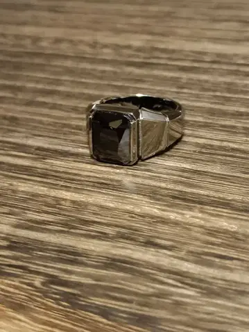 실버 스퀘어컷 반지