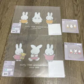 미피 다이토 복권 70주년 런치매트 러버 코스터 4종 세트