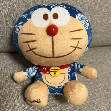 도라에몽 봉제 인형 하와이 한정판 일광화상 아로하 패턴