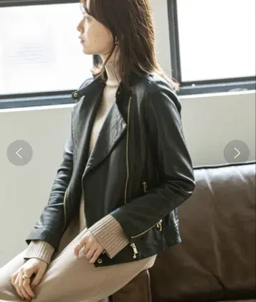 블랙 가죽 라이더 자켓 M 사이즈