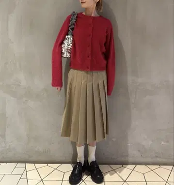 [ BEAUTY&YOUTH ] 랩 플리츠 스커트