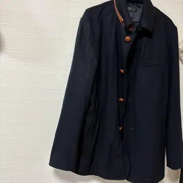 relume 울 피 코트 XL 블랙
