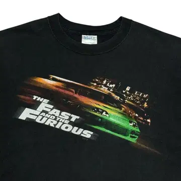 레어 초기 Fast and the Furious 와일드 스피드 T셔츠