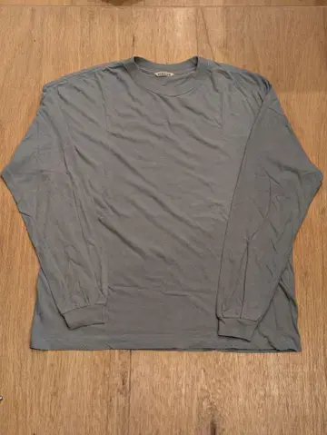 AURALEE TWIST COTTON CASHMERE L/S TEE 4