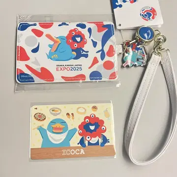 오사카 만박 한정판 미야쿠미야쿠 콜라보 패스케이스 포함 ICOCA