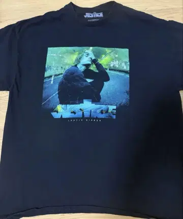 초레어 Justin Bieber Justice T셔츠 사이즈 XL