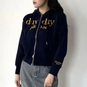 [ 미사용 ] DAYDAY Soul 더블 지퍼 후드티 자수 후드 부착 M
