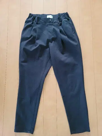 트릭 지퍼 팬츠 블랙 M 사이즈 체형 커버 실루엣 예쁨 새상품급